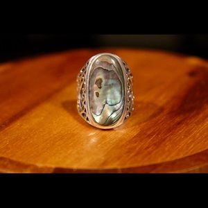 Abalone Sterling Silver Ring